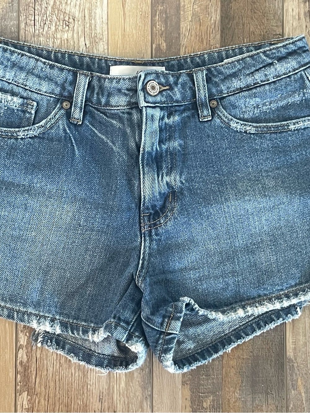 Women’s KanCan Classic High-Rise Denim Cutoff Shorts - Blue